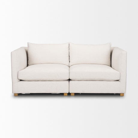 Mercana Halston 2 Piece Oatmeal Sofa Set