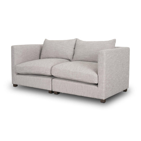 Mercana Halston 2 Piece Light Grey Sofa Set
