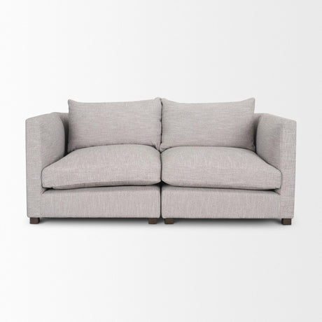 Mercana Halston 2 Piece Light Grey Sofa Set