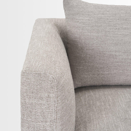 Mercana Halston 3 Piece Light Grey Sofa Set