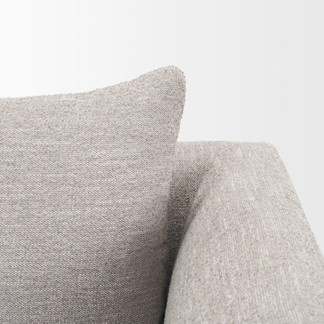 Mercana Halston 4 Piece (w/ 1 x Ottoman) Light Grey Chaise Sofa Set