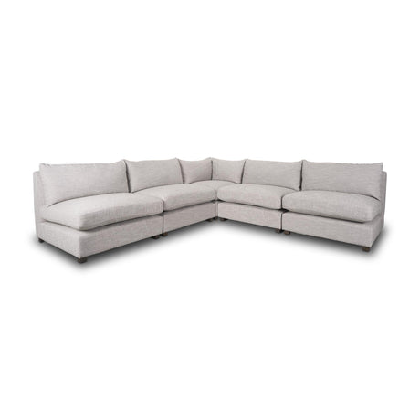 Mercana Halston 5 piece Banquet Light Grey Sofa Set