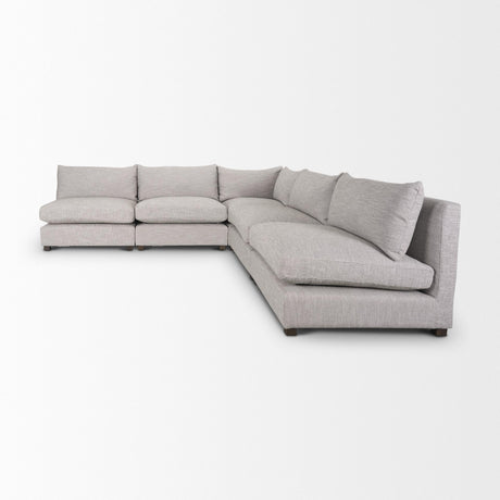 Mercana Halston 5 piece Banquet Light Grey Sofa Set
