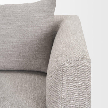 Mercana Halston 6 Piece Light Grey U Shaped Sofa Set