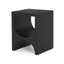 Mercana Sobi Matte Black Square Metal Side Table