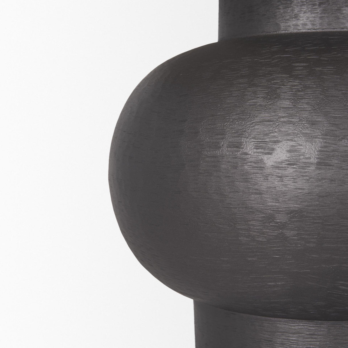 Mercana Salaah Black Brushed Metal w/ Beige Shade Table Lamp
