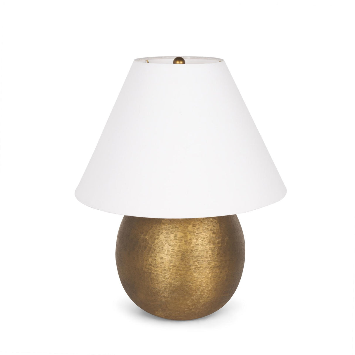 Mercana Sadiyah Antiqued Gold Brushed Metal w/ Cream Shade Table Lamp