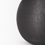 Mercana Sadiyah Black Brushed Metal w/ Beige Shade Table Lamp