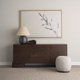 Mercana Sadiyah Black Brushed Metal w/ Beige Shade Table Lamp