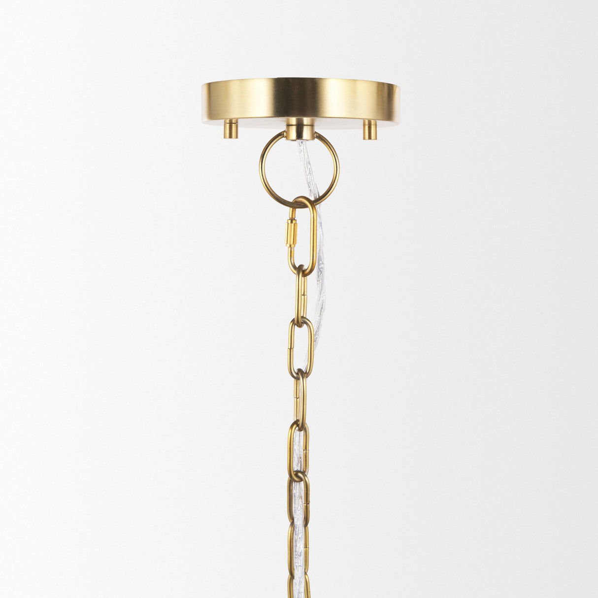 Mercana Saliha Cane w/ Brass Metal Pendant Light