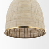 Mercana Saliha Cane w/ Brass Metal Pendant Light