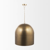 Mercana Sanne Antiqued Gold Metal w/ Silver Foil Large Pendant Light