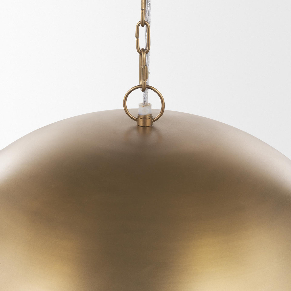 Mercana Sanne Antiqued Gold Metal w/ Silver Foil Large Pendant Light