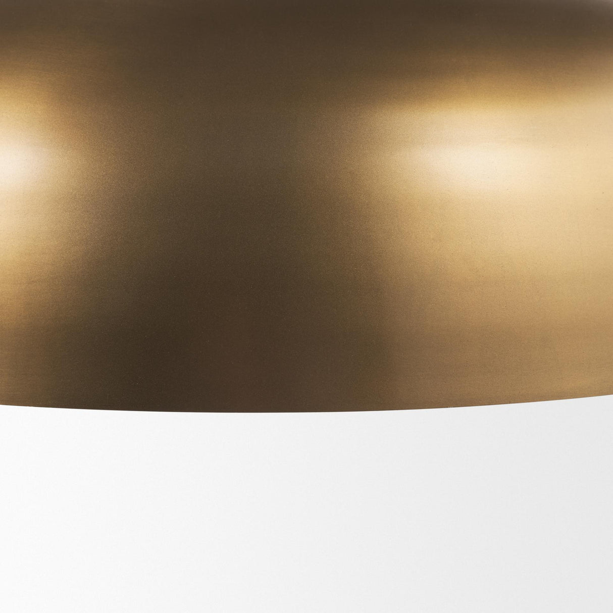 Mercana Sanne Antiqued Gold Metal w/ Silver Foil Wide Pendant Light