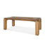 Mercana Sapphira Brown Wood Tapered Top Rectangular Dining Table