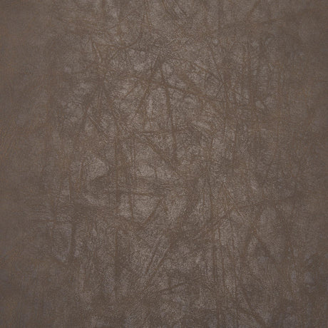 Mercana Parker Muted Brown Faux Leather w/ Black Metal Counter Stool