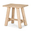 Mercana Sekou Light Brown Short Wooden Craftsman Stool