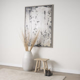 Mercana Sekou Light Brown Short Wooden Craftsman Stool