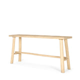 Mercana Sekou Light Brown Wooden Craftsman Console Table