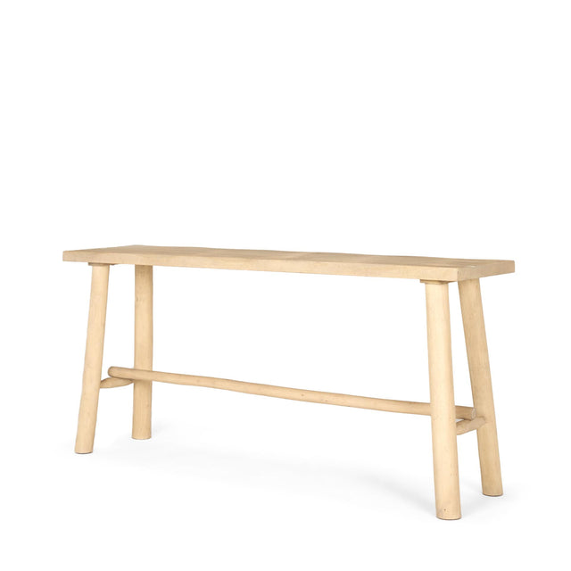 Mercana Sekou Light Brown Wooden Craftsman Console Table