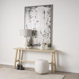 Mercana Sekou Light Brown Wooden Craftsman Console Table