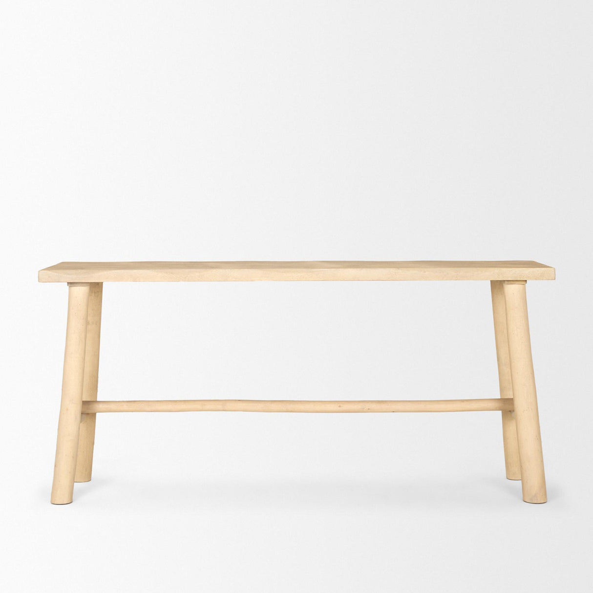 Mercana Sekou Light Brown Wooden Craftsman Console Table