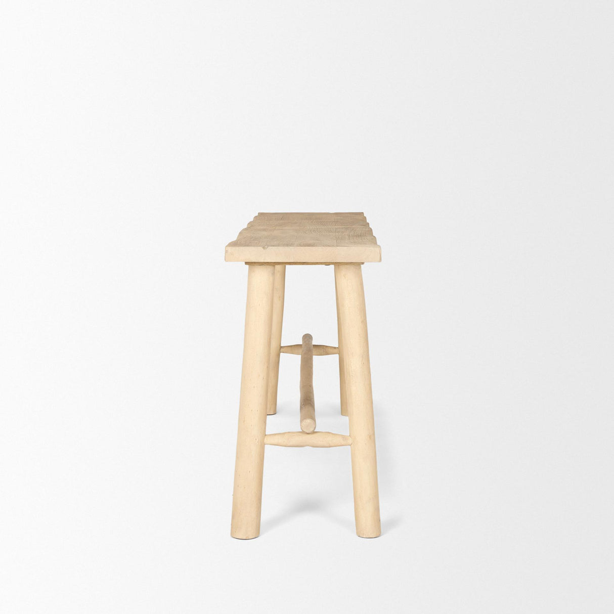 Mercana Sekou Light Brown Wooden Craftsman Console Table
