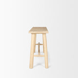 Mercana Sekou Light Brown Wooden Craftsman Console Table