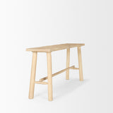 Mercana Sekou Light Brown Wooden Craftsman Console Table