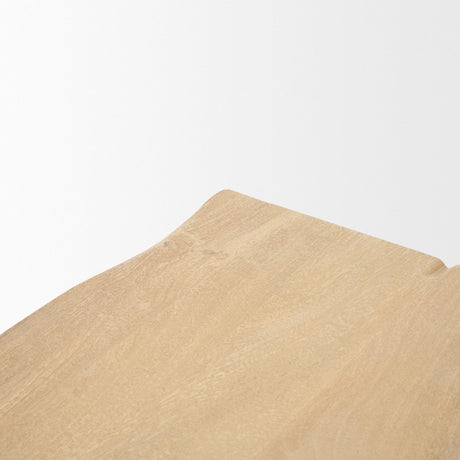 Mercana Sekou Light Brown Wooden Craftsman Console Table