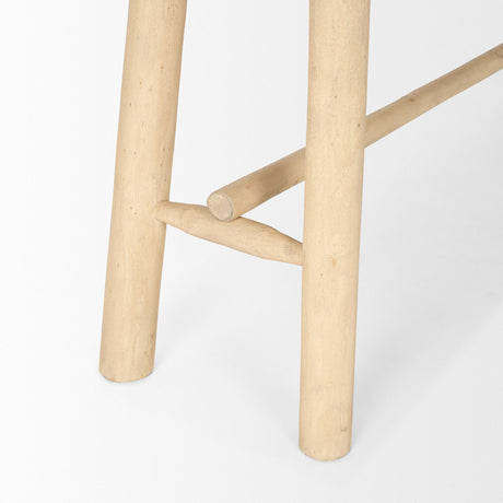 Mercana Sekou Light Brown Wooden Craftsman Console Table