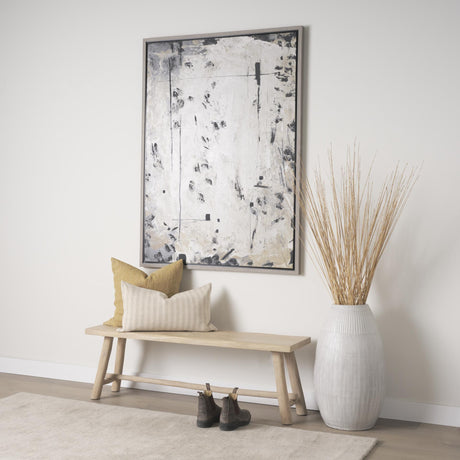 Mercana Sekou Light Brown Wooden Craftsman Bench