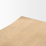 Mercana Sekou Light Brown Wooden Craftsman Bench