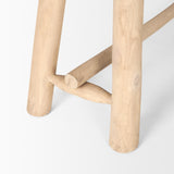 Mercana Sekou Light Brown Wooden Craftsman Bench