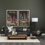 Mercana Ricciardo Black Leather Wrapped Three Seater Sofa 82.5L x 38.5W x 26.5H