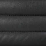 Mercana Ricciardo Black Leather Wrapped Three Seater Sofa 82.5L x 38.5W x 26.5H