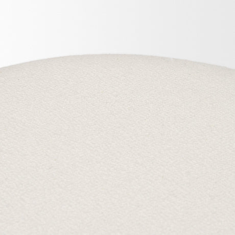 Mercana Shaiden Brown Wood w/ Cream Fabric Stool