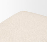 Mercana Shae Brown Wood w/ Oatmeal Fabric Bench