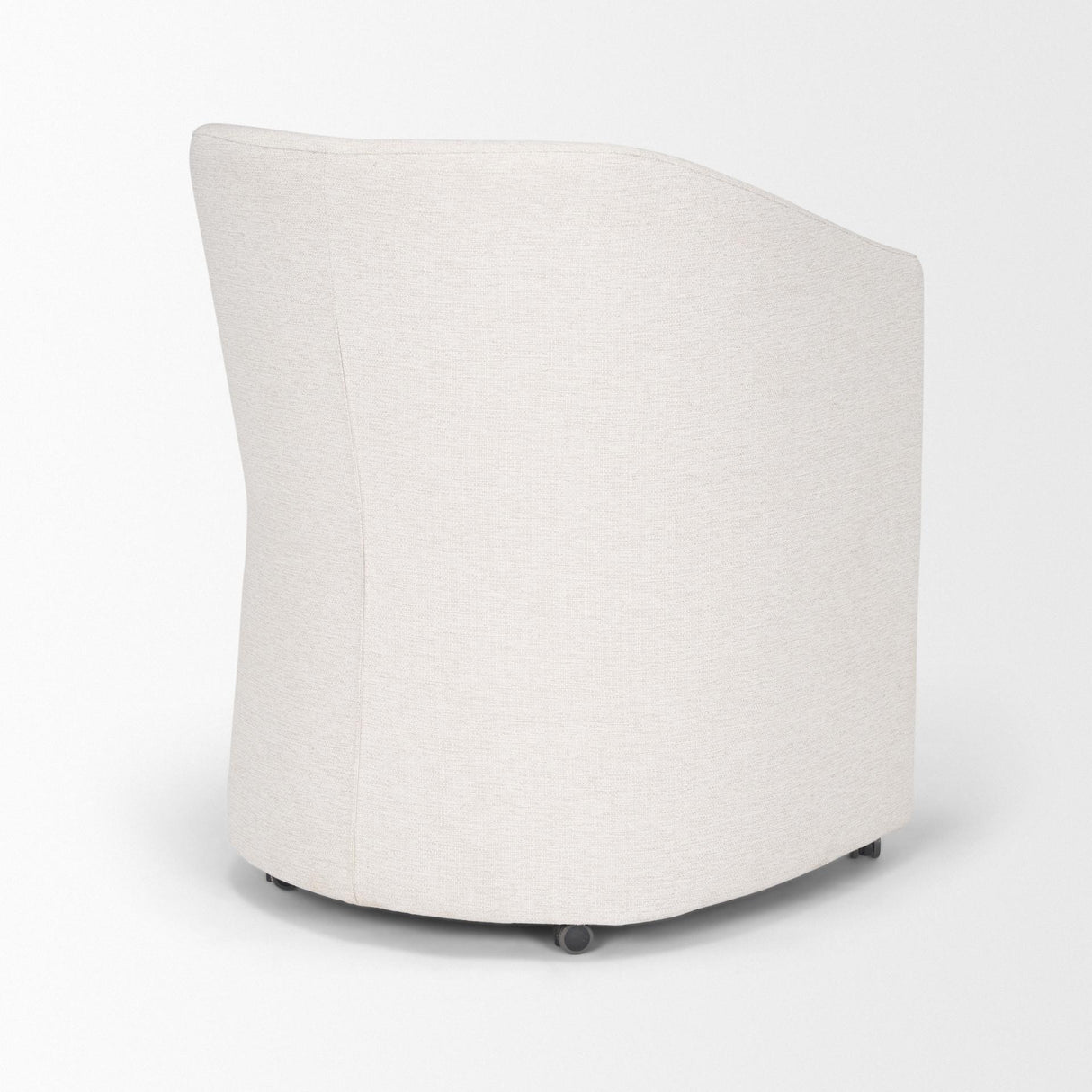 Mercana Sondra Oatmeal Performance Fabric Upholstered Club Dining Chair