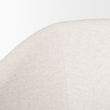 Mercana Sondra Oatmeal Performance Fabric Upholstered Club Dining Chair