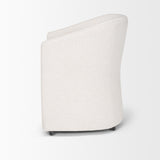 Mercana Sondra Oatmeal Performance Fabric Upholstered Club Dining Chair