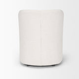 Mercana Sondra Oatmeal Performance Fabric Upholstered Club Dining Chair