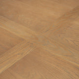 Mercana Sonomi Brown Solid Rubber Wood w/ Round Oak Tabletop Dining Table