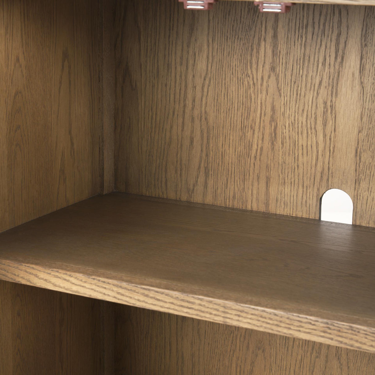 Mercana Sina Brown Oak Wood w/ Natural Rattan 4 Door Sideboard