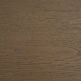 Mercana Sina Brown Oak Wood w/ Natural Rattan 4 Door Sideboard