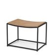 Mercana Taniel Light Brown Wood w/ Black Metal Stool