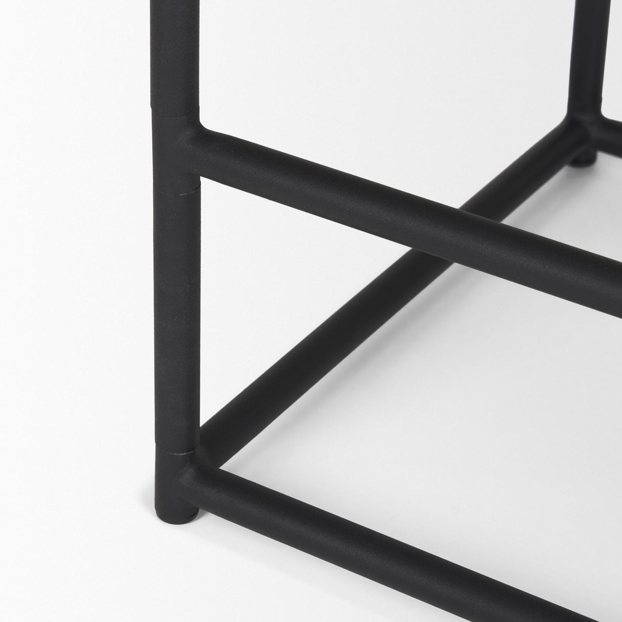 Mercana Taniel Light Brown Wood w/ Black Metal Counter Stool