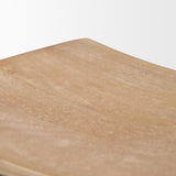 Mercana Taniel Light Brown Wood w/ Black Metal Counter Stool