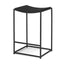 Mercana Taniel Textured Black Wood w/ Black Metal Counter Stool