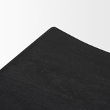 Mercana Taniel Textured Black Wood w/ Black Metal Counter Stool